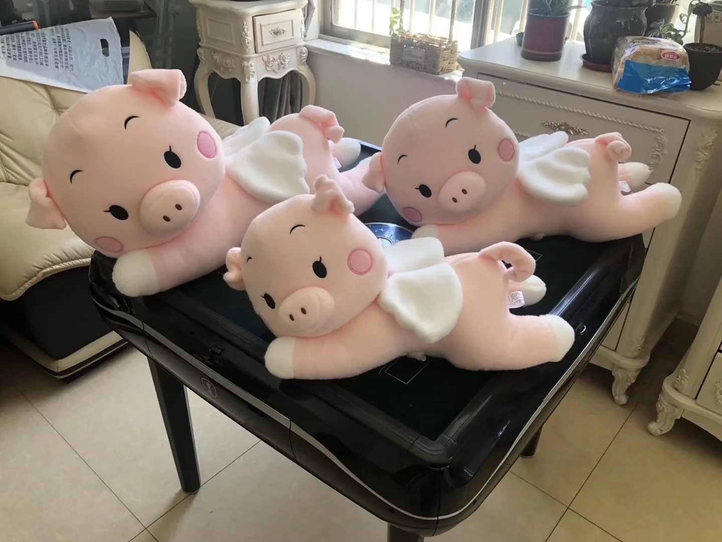 Mini Plush Toy Cartoon Stuffed Animals Toys Pig Bunny Cat Plush Keychain Pendant