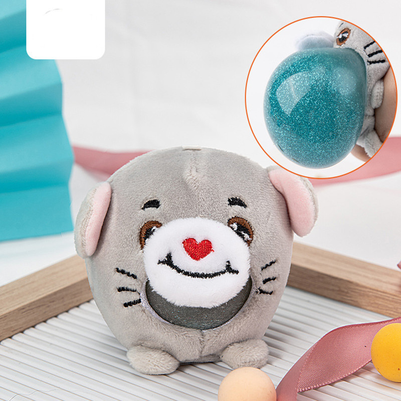 HUAYI hot selling Kawaii Cute Plush Toys Stuffed Animal Key Chain Doll Squeeze Toys For Kids