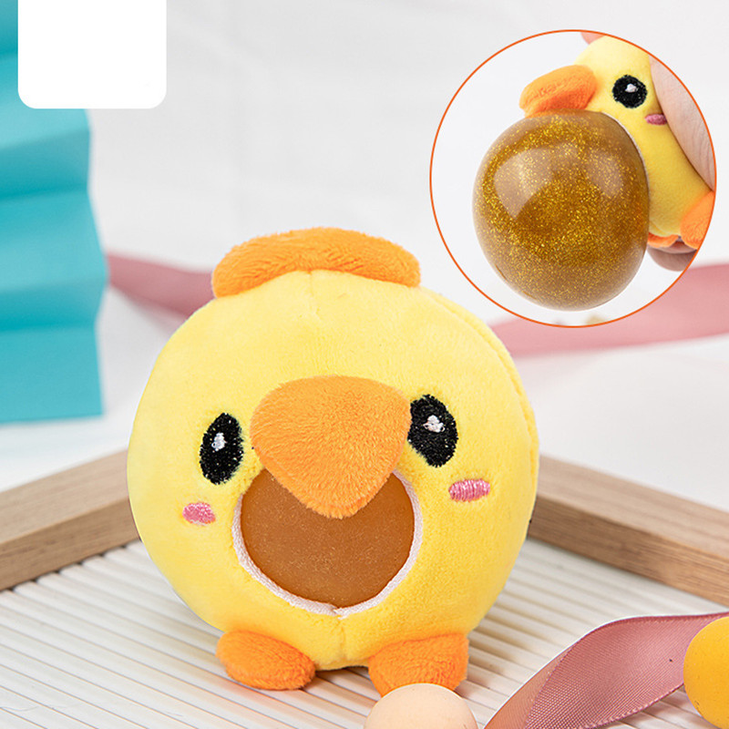 HUAYI hot selling Kawaii Cute Plush Toys Stuffed Animal Key Chain Doll Squeeze Toys For Kids