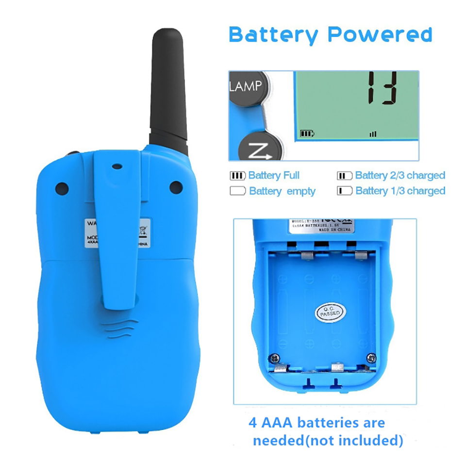 Shenzhen T388 Toy Handheld X025 Kids Walkie Talkies 2 Pack Walkie-Talkies For Children