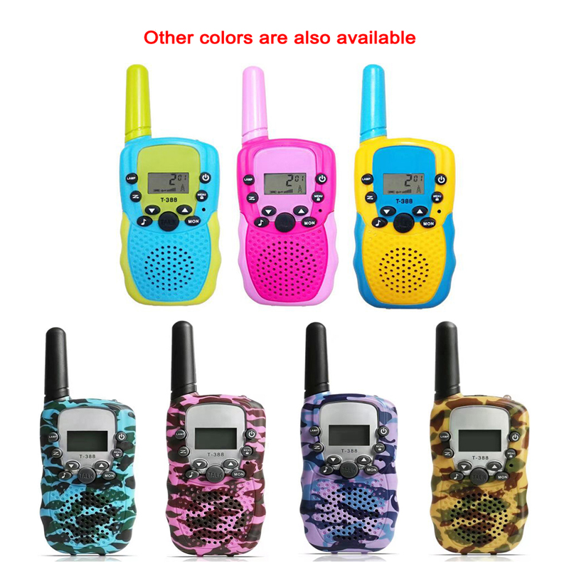 Shenzhen T388 Toy Handheld X025 Kids Walkie Talkies 2 Pack Walkie-Talkies For Children
