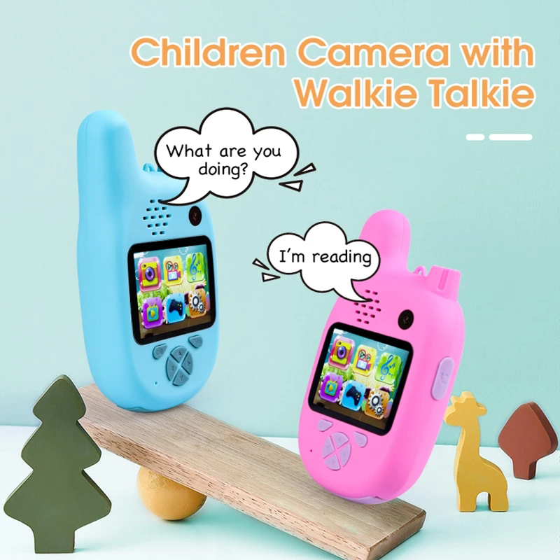 Walkie talkies kids digital camera two ways radio toy walkie talkie kids camera HD1080P Kids walkie talkie