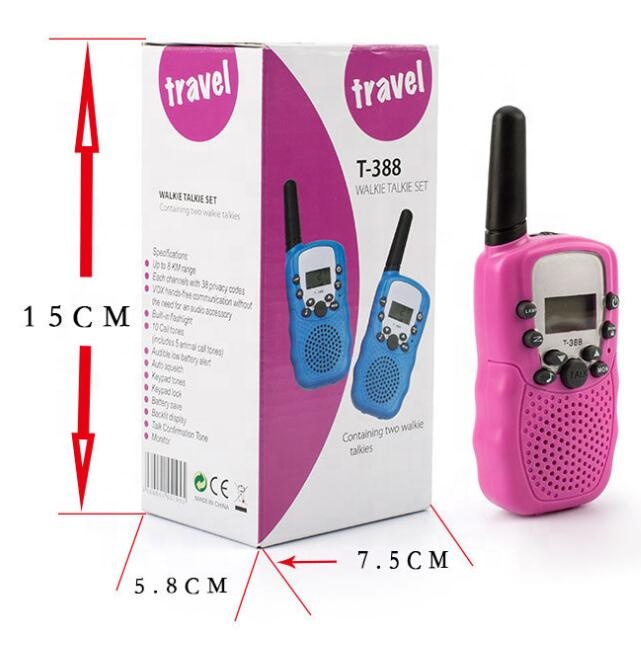 Toy Walkie Talkie for Kids, Two Way Radios Twin Pack Kids Walkie Talkies Small Toys Set for Kids Ages 3-12 Boys