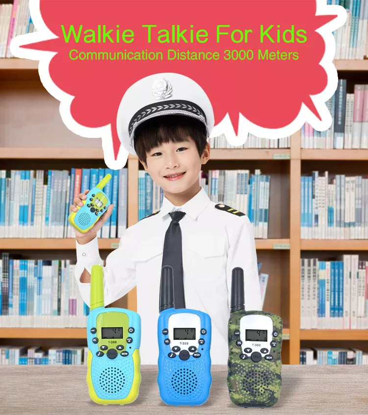 kid walkie talkies rechargeable 3 working time 22 channels Baby toys gift walki talkies for christmas toys gift