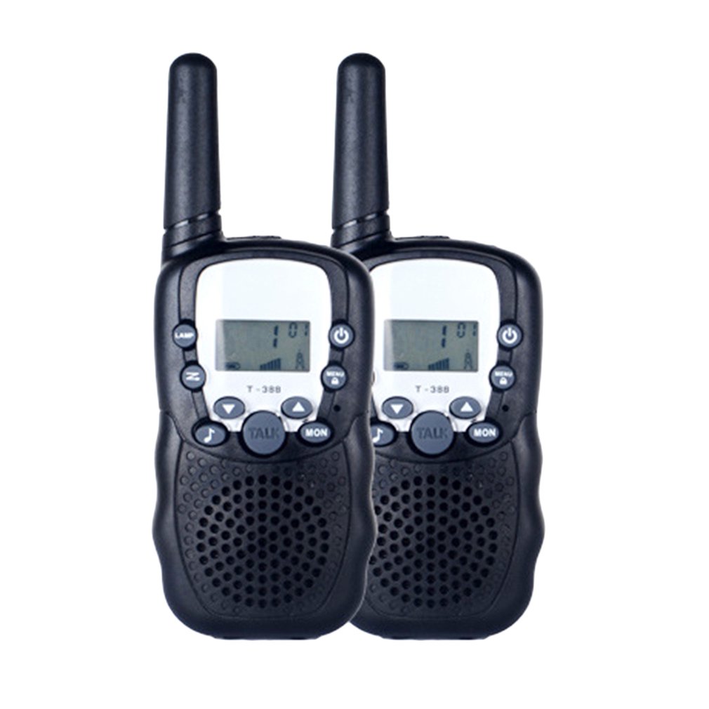 2PCS T388 Walkie Talkie Children 2 Pcs Children's radio Walkie-Talkie Kids Birthday Gift Toys For Boys Girls 100-3000M R