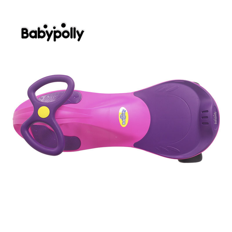 New Model China Kids Baby Slide Car Colorful Cheap Swing Car Ride On Toys With Push Bar