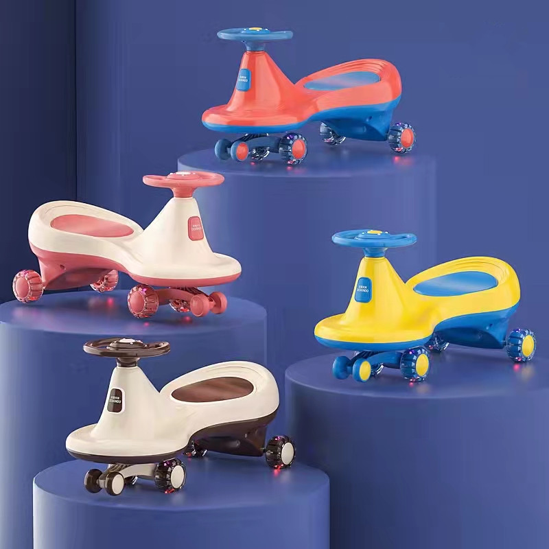 2022  direct sale  new baby stroller cheap swing car plastic riding sports kids toy wing stroller