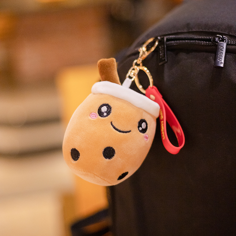  Stuffed Boba Keychain Bubble Milk Tea Peluches Plushie Plush Keychain Toy