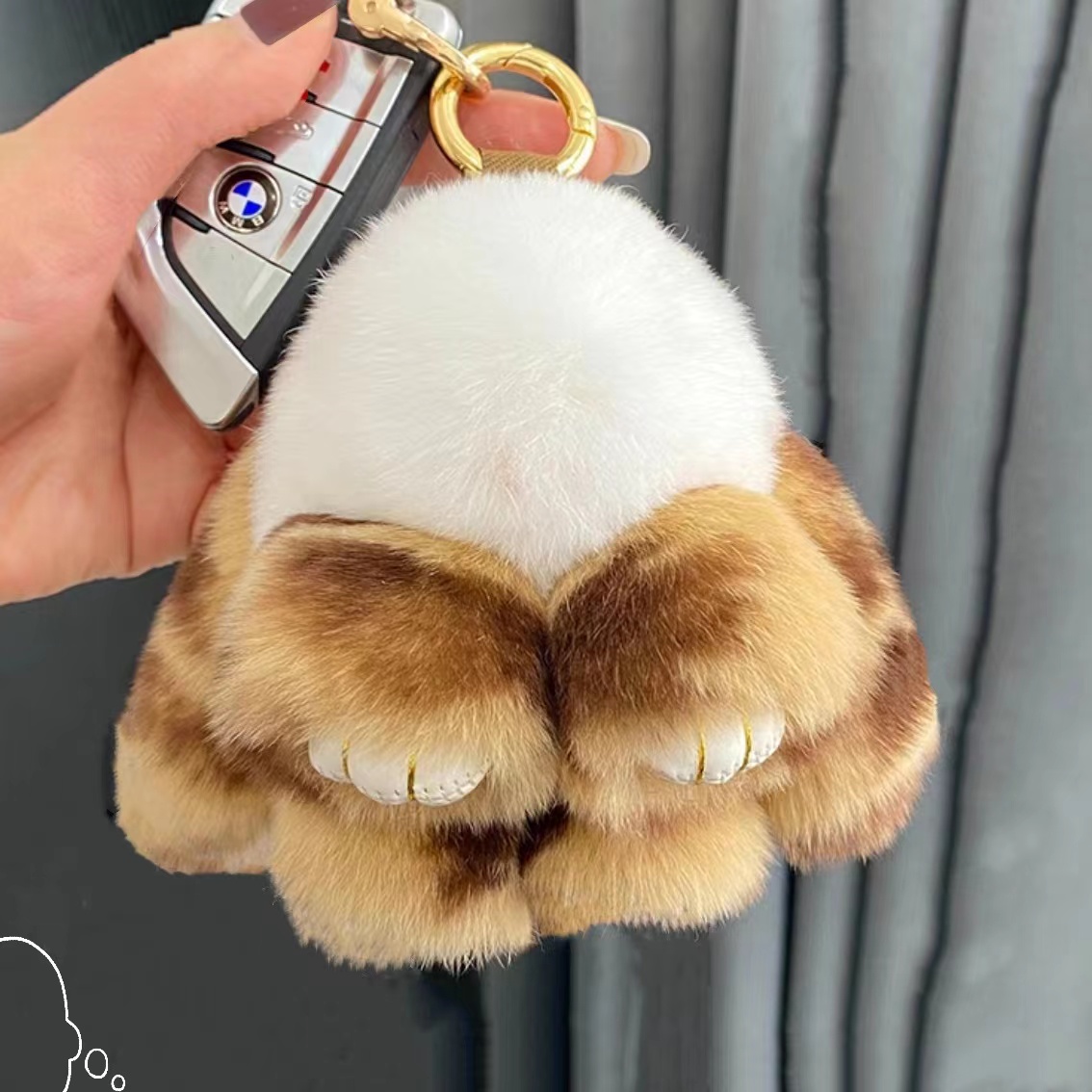 s direct cute cute rabbit plush pendant bag accessories car key chain Animal doll