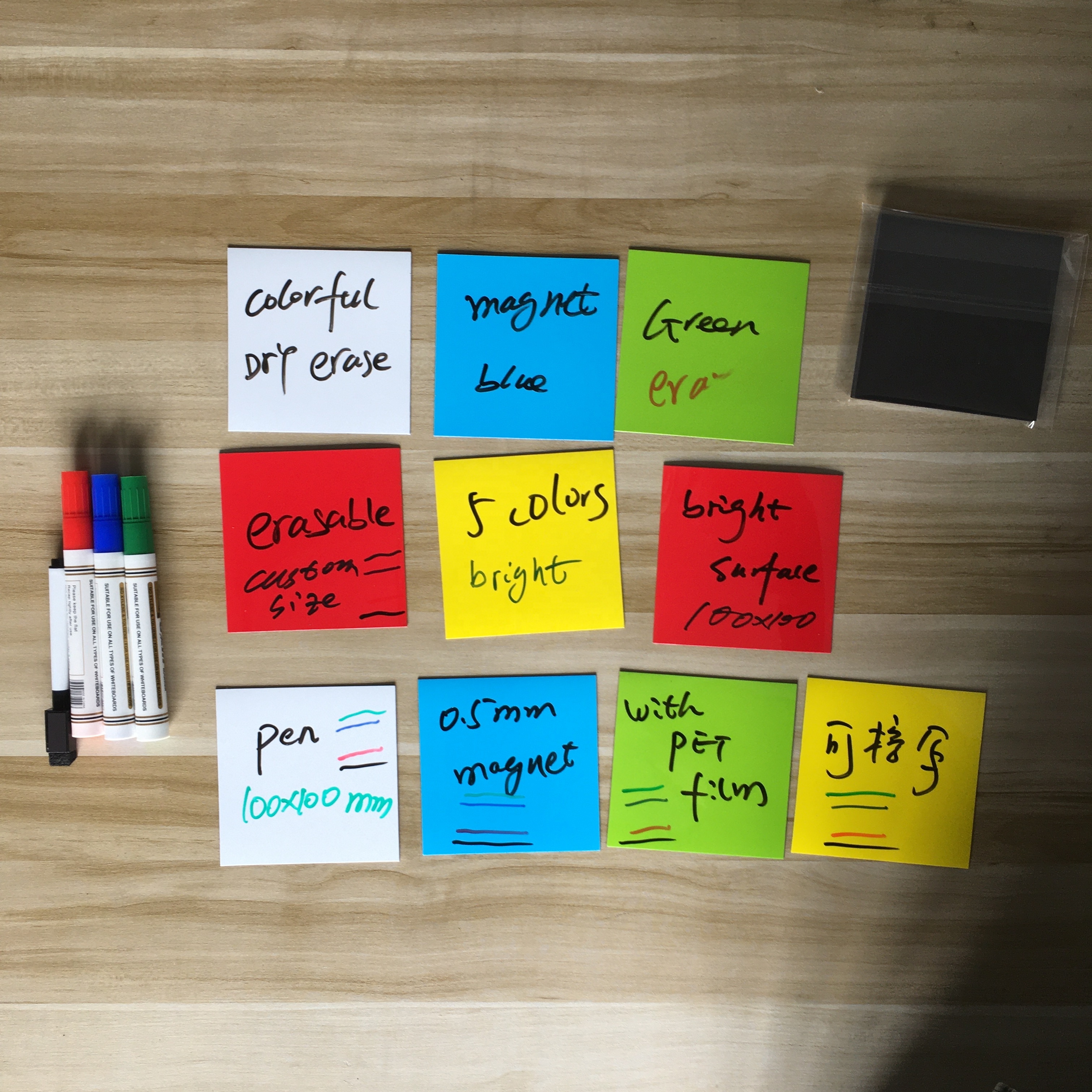 Inseparable Waterproof Washable;Bright Colorful Magnetic Dry Erase Labels,erasable label sticker magnets for organized