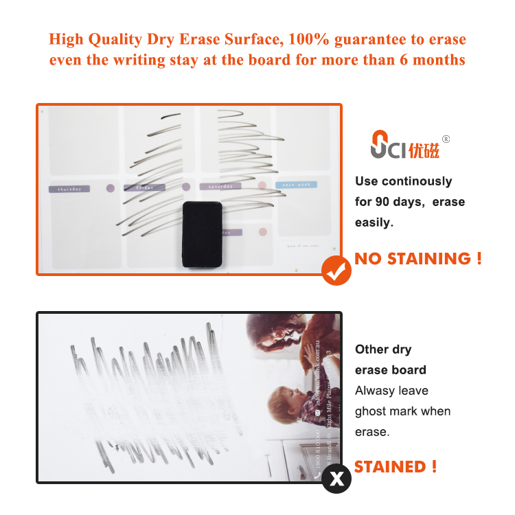 Ready To Ship Magnetic Whiteboard Planner Shopping List Monthly Planner Set For Fridge
