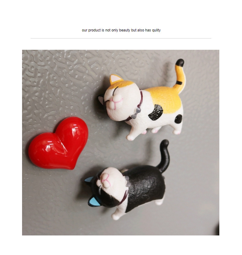 9 styles Ornament for Home Kitchen Decor Map Note Calendar 3D Kitchen Decor Cute Fridge Stickers Cat refrigerator magnet