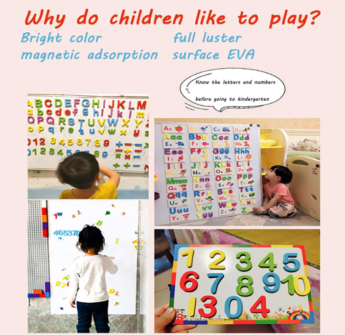 Foam Magnet Letters EVA Alphabet Magnetic Letter Soft Magnetic Sticker For Kid
