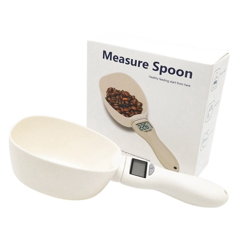 Electronic weighing scale for pet cat food cats dogs pet products measuring spoons for cat food dog food measuring and w
