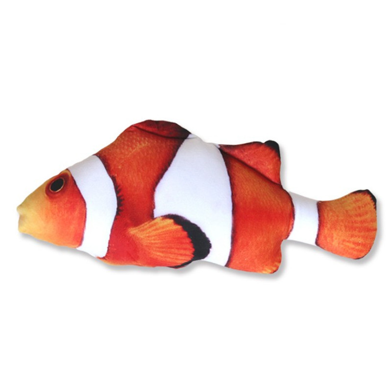 30CM Electronic Pet Cat Toy  USB Charging Simulation Fish Toys for Dog Cat Chewing Playing Biting