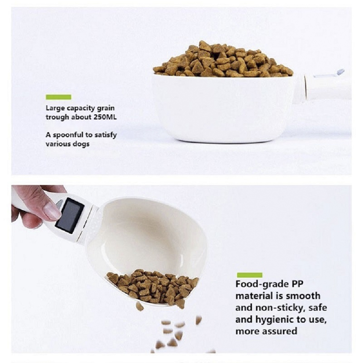 Pet Food Scale Electronic Measuring Tool The New Dog Cat Feeding Bowl Measuring Spoon Kitchen Scale Digital Display 250m