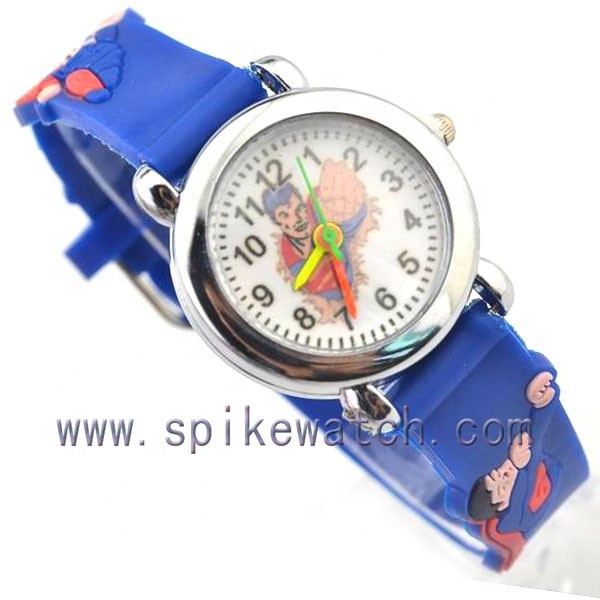 Water proof superman 3D watch for children