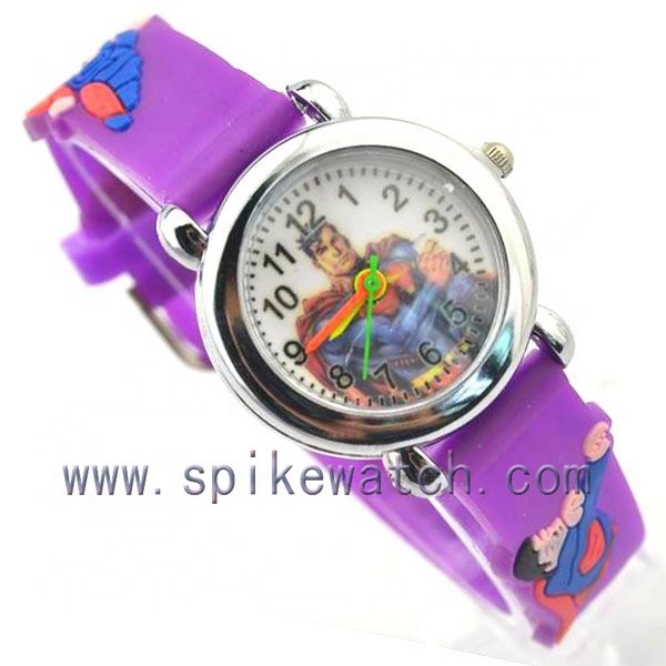Water proof superman 3D watch for children
