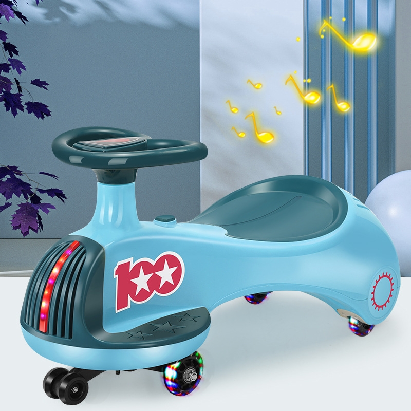  Ready to Ship Baby Toy Ride On Car Music PU Flash Light Children Twist Car Kid Swing Car
