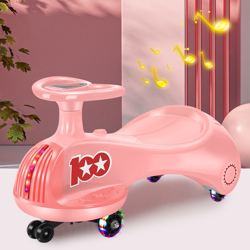  Ready to Ship Baby Toy Ride On Car Music PU Flash Light Children Twist Car Kid Swing Car