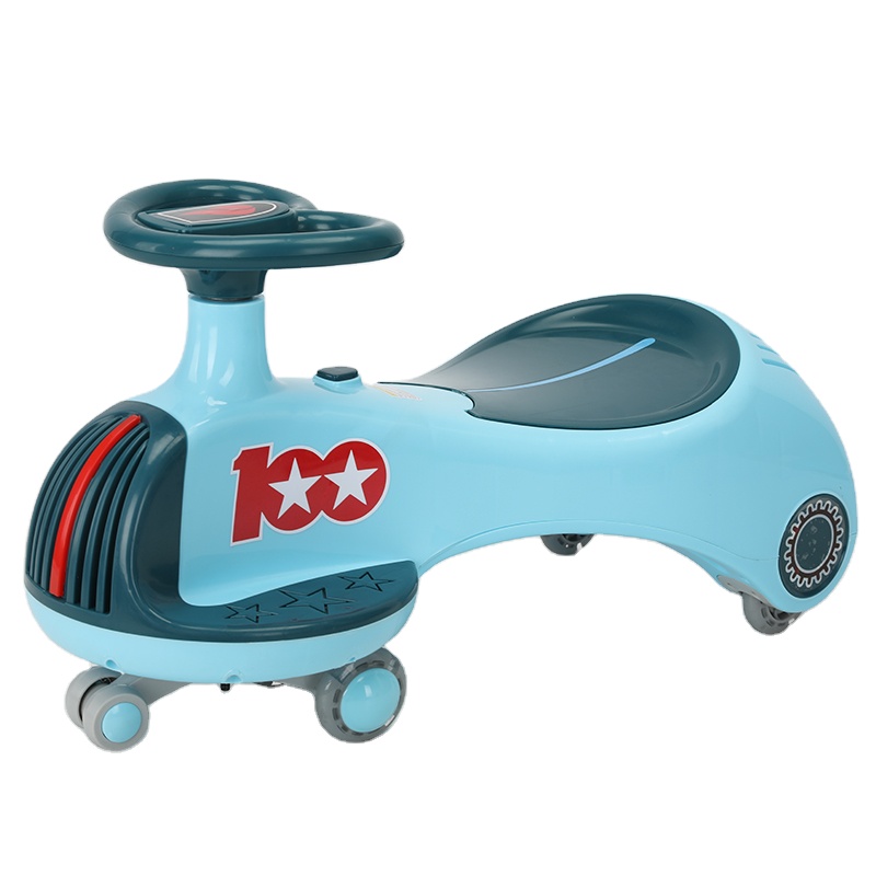  Ready to Ship Baby Toy Ride On Car Music PU Flash Light Children Twist Car Kid Swing Car