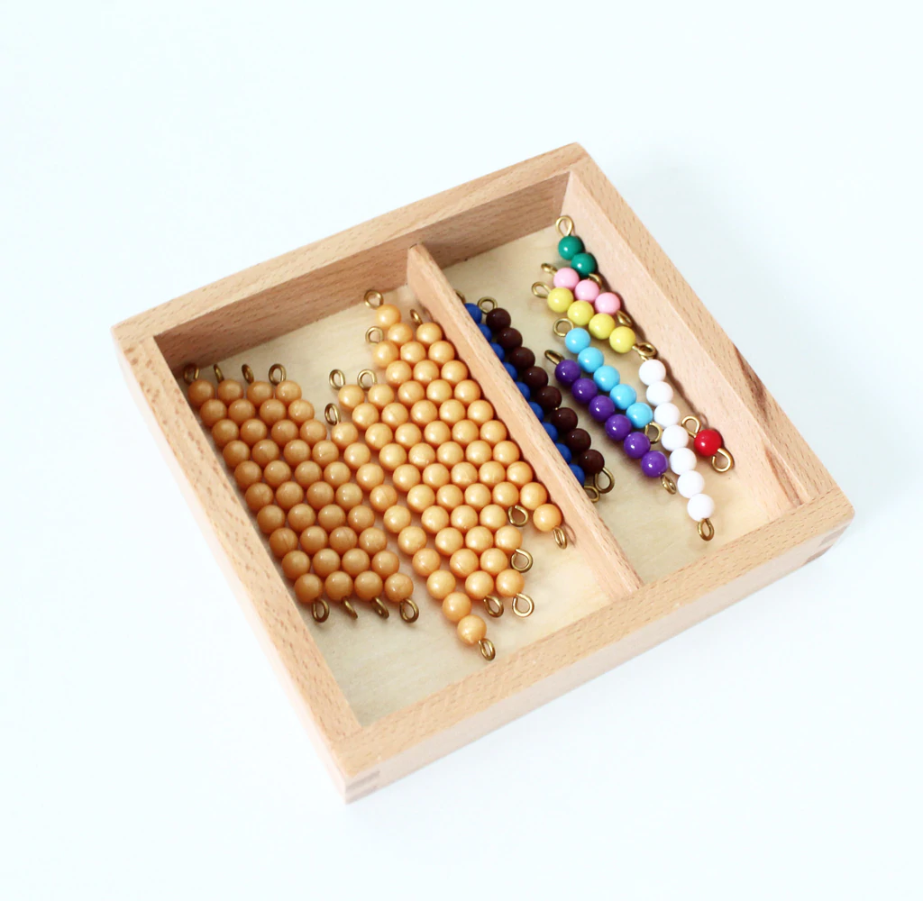 Montessori Wooden Box for Teen Board Math Material for Kids Early Educational Toy