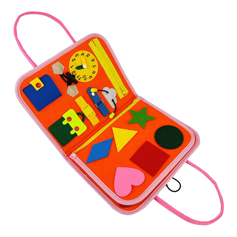   Montessori functional board multifunction shape matching math busy board learning