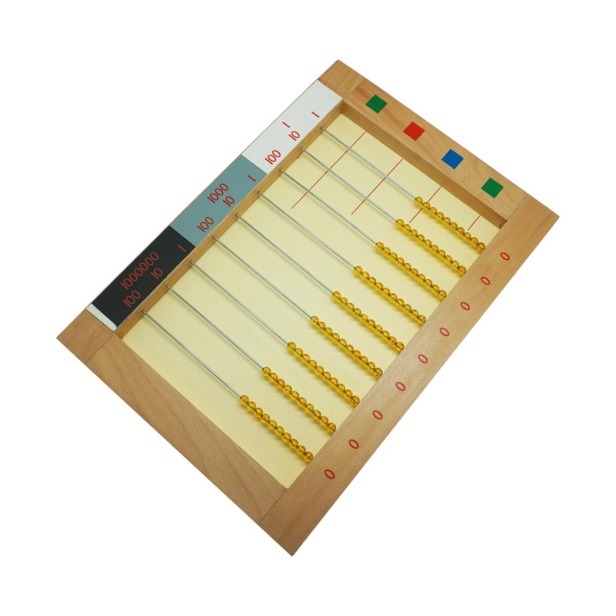 Montessori Math Toys Early Educational Montessori Math Toy Preschool Mathematics Flat Bead Frame toys