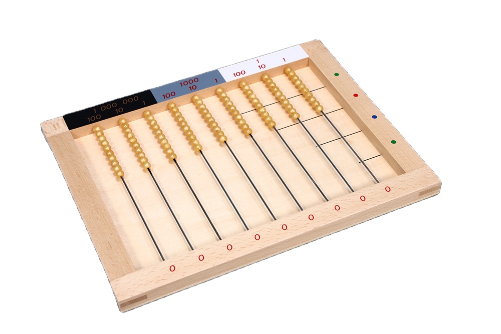 Montessori Math Toys Early Educational Montessori Math Toy Preschool Mathematics Flat Bead Frame toys