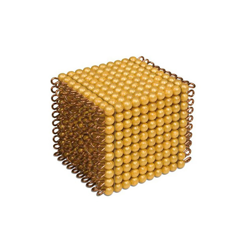 Montessori Math Beads Materials Thousand Cube Decimal System Math Learning Tools for Kids