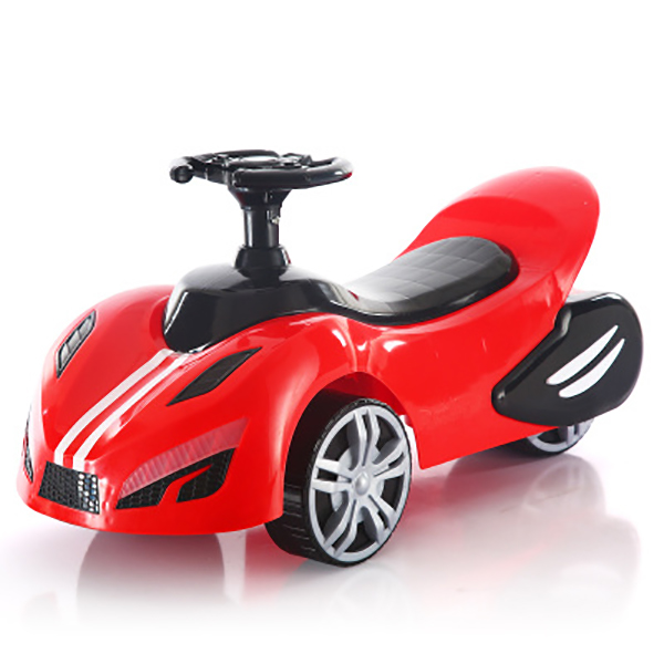 Multifunction tell story music cartoon kids swing car with steering wheel