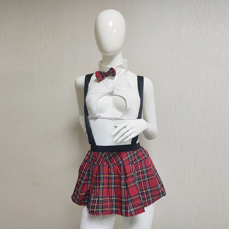 sexy 2 piece lingerie Cosplay School Girls Uniform Costume women erotic lingerie