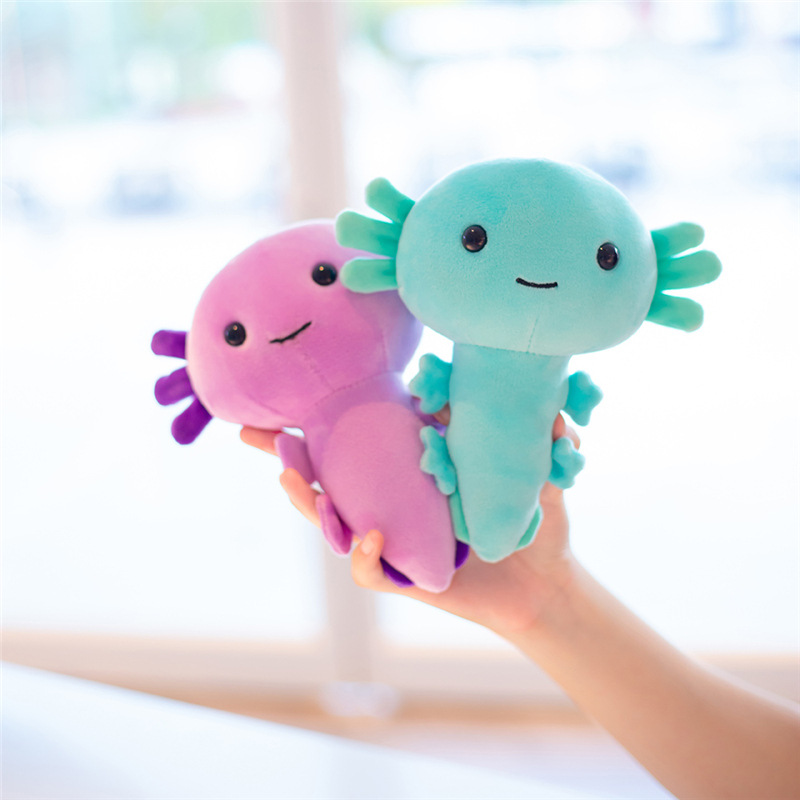 2022 Newest Cartoon Plush Axolotl Plush Toy Kawaii Animal Axolotl Plush Figure Doll Toy Cartoon Pink Stuffed Doll Gifts
