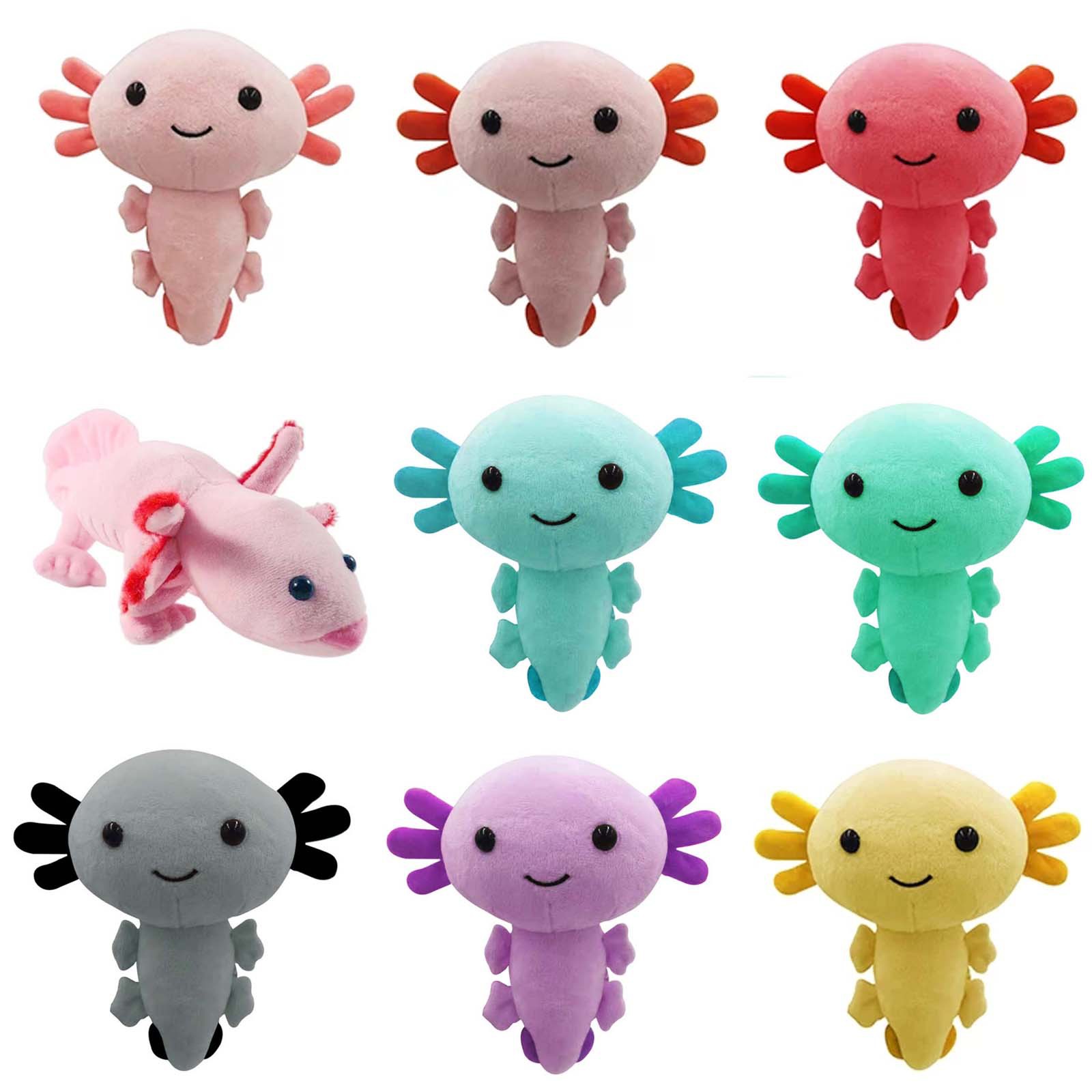 2022 Newest Cartoon Plush Axolotl Plush Toy Kawaii Animal Axolotl Plush Figure Doll Toy Cartoon Pink Stuffed Doll Gifts