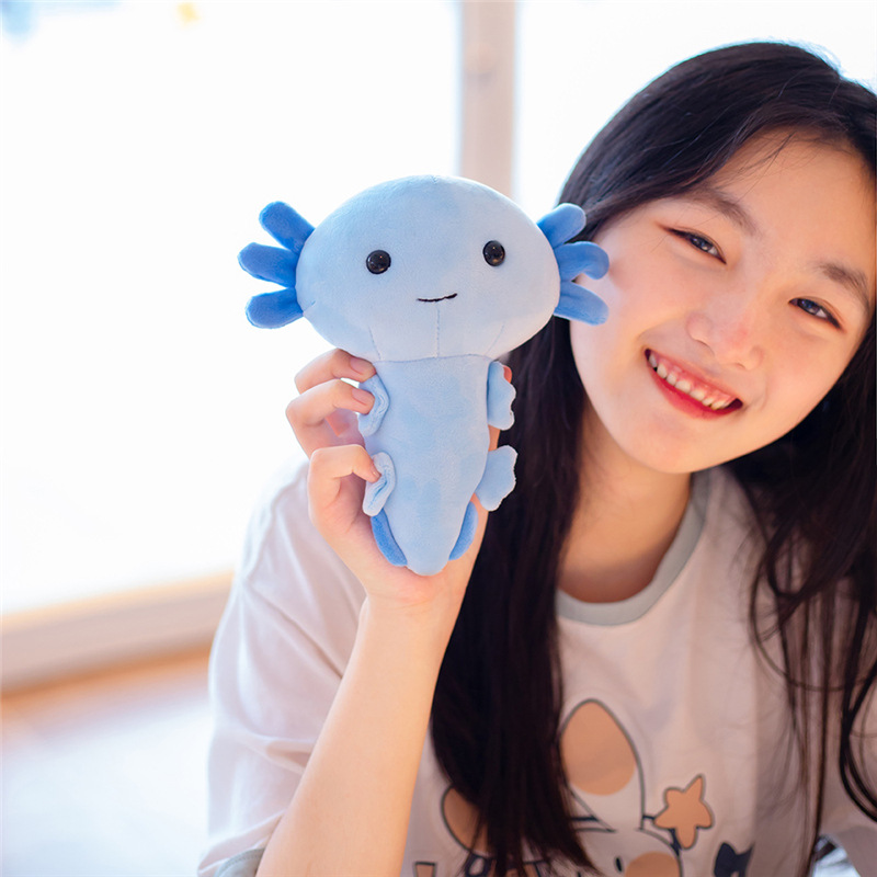 2022 Newest Cartoon Plush Axolotl Plush Toy Kawaii Animal Axolotl Plush Figure Doll Toy Cartoon Pink Stuffed Doll Gifts