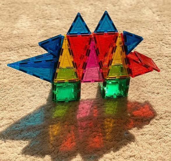 multiple shapes magnetic building tiles 108pcs magnetic building tiles BPA free magnetic blocks educational toys kids