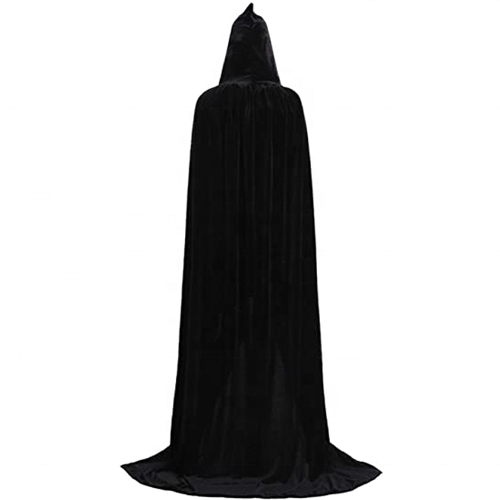 2020 Halloween Death Cape Ghost Cloak Show Costume Big Black Cloak Cosplay costume For Adult