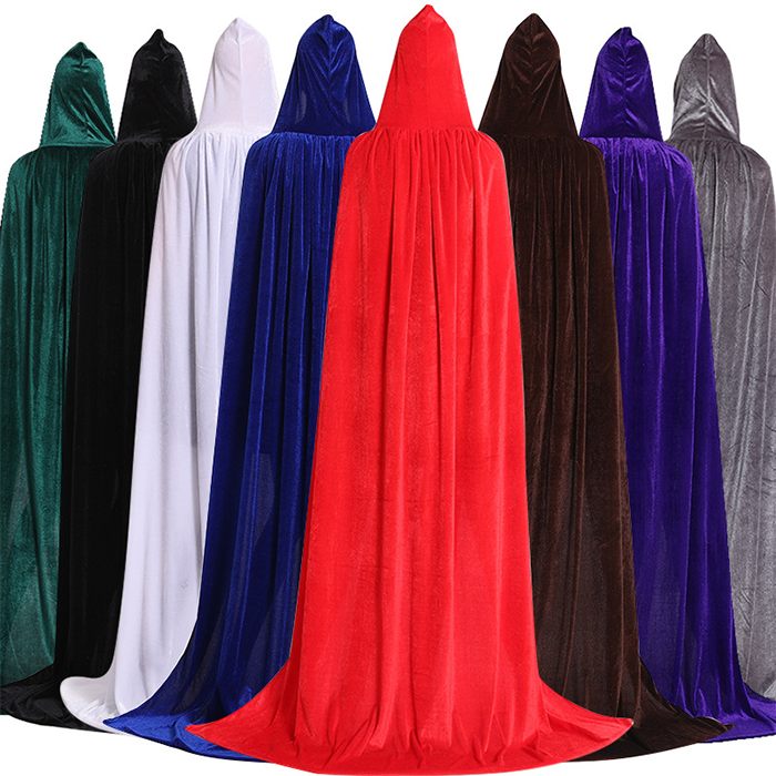 2020 Halloween Death Cape Ghost Cloak Show Costume Big Black Cloak Cosplay costume For Adult