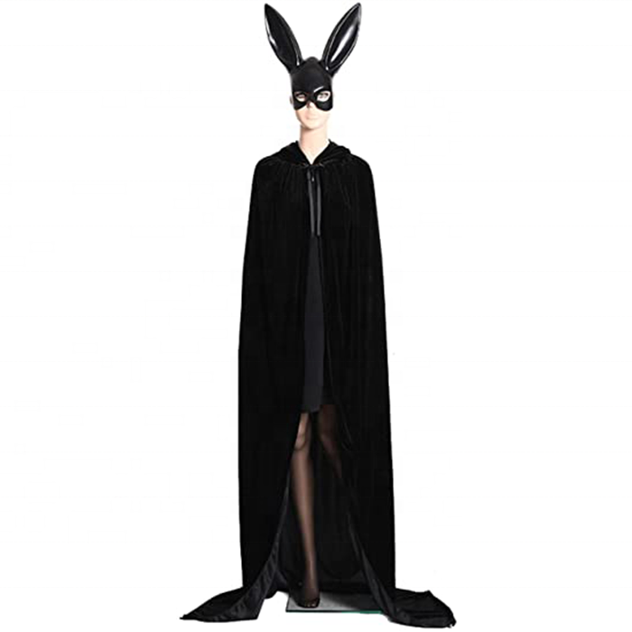 2020 Halloween Death Cape Ghost Cloak Show Costume Big Black Cloak Cosplay costume For Adult