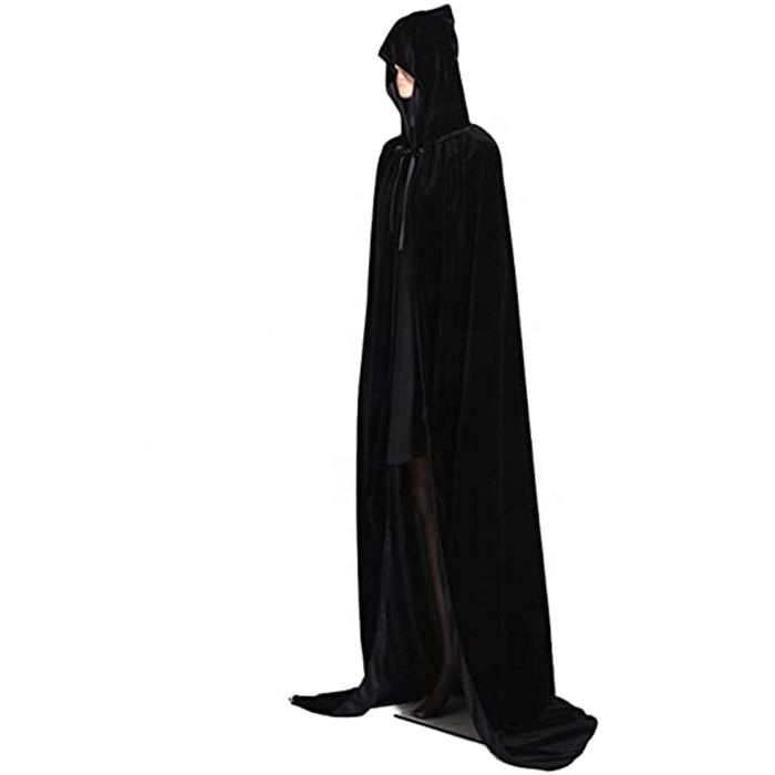 2020 Halloween Death Cape Ghost Cloak Show Costume Big Black Cloak Cosplay costume For Adult