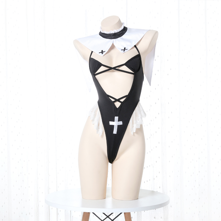 Sexy women cosplay nuns Uniform lingerie Halloween cosplay costume Underwear