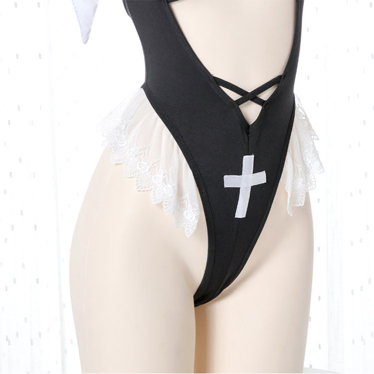 Sexy women cosplay nuns Uniform lingerie Halloween cosplay costume Underwear