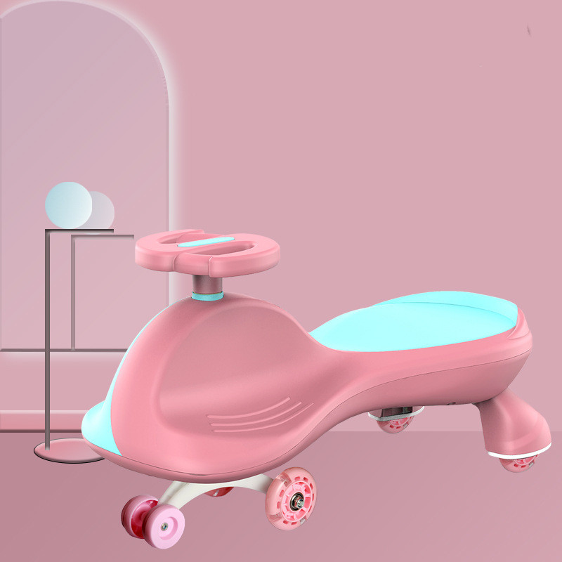 china hot sale  toy Children Baby Twist Car Swing Wiggle Car with led music light Baby Swing Car r