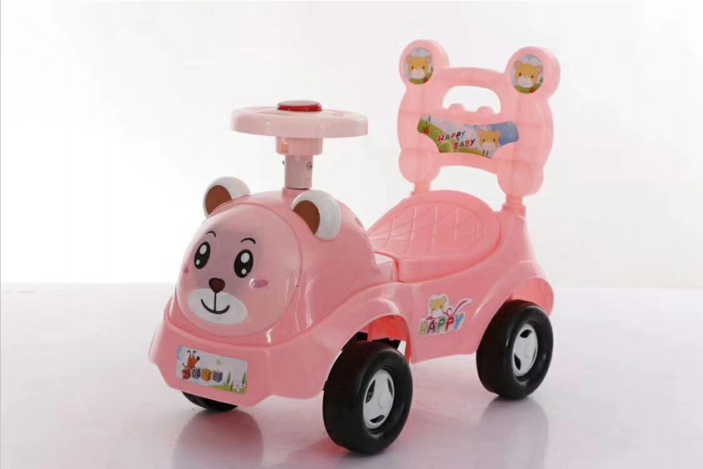 Electric ride on car toy for kids baby with push handle