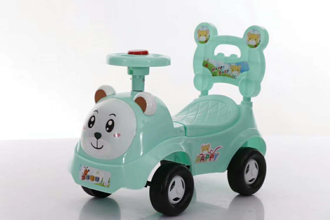 Electric ride on car toy for kids baby with push handle