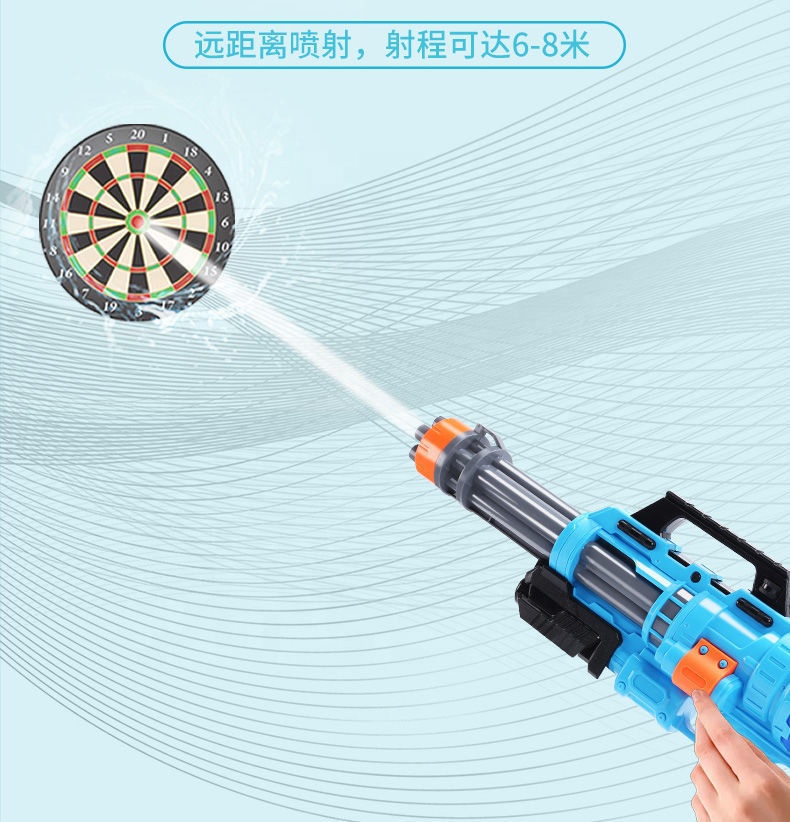 1680ml summer Large Gatling Capacity Big Water Gun for Kids High Pressure Squirt Water Up to 9-10m water pump