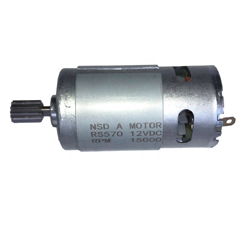 10 tooth 0.86CM RS570 RS555 RS550 high power ride on power wheel children's electric toy car DC motor engine