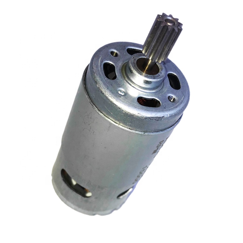 10 tooth 0.86CM RS570 RS555 RS550 high power ride on power wheel children's electric toy car DC motor engine