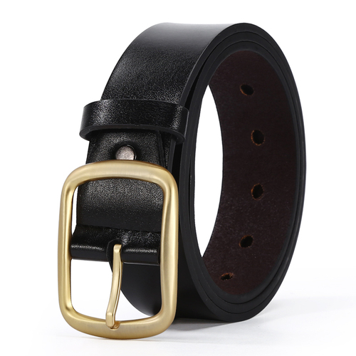 Man leather belt men's business casual pants jeans leather belt pin belt 