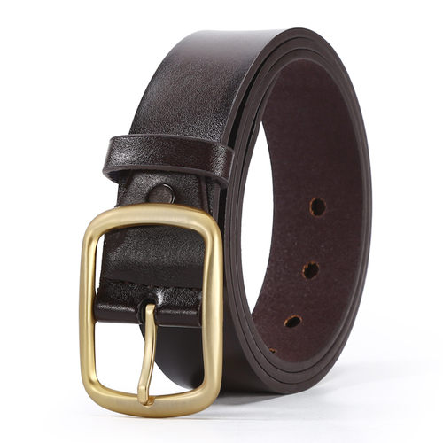 Man leather belt men's business casual pants jeans leather belt pin belt 